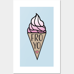 Frozen Yogurt Cone Posters and Art